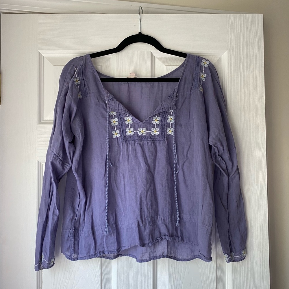 Hippie Boho Peasant Top